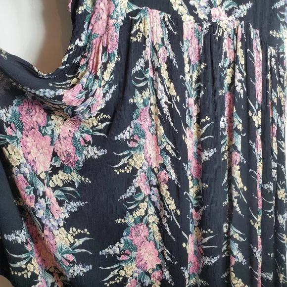 Vingtage Plus Size Cottagecore Fairy Grunge Whimsigoth Dress 1X See Measurements - Picture 11 of 13